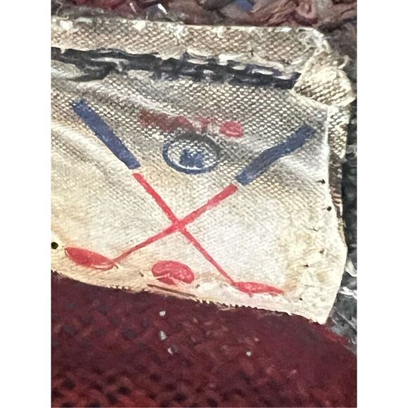 RARE Caribe Golf Perto Rico Vintage Straw Black And Red Cowboy Hat M - Picture 6 of 8